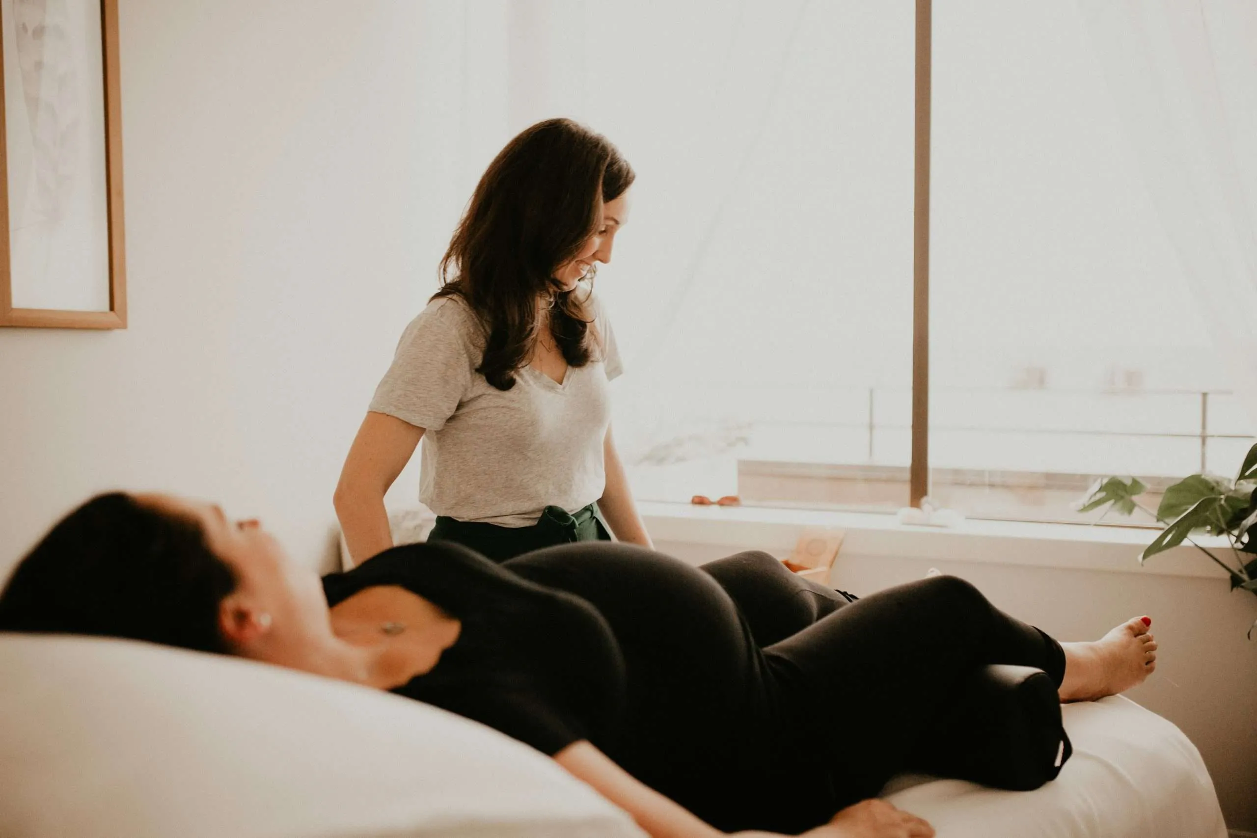 Dr. Carleigh Tenzin in consultation with patient